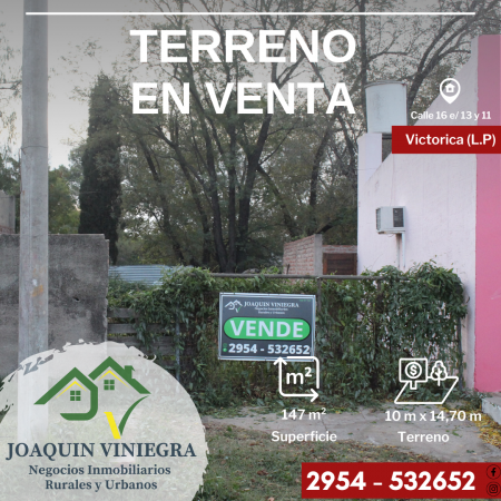 Foto Terreno en Venta en Victorica, La Pampa - U$D 3.000 - pix1191381291 - BienesOnLine