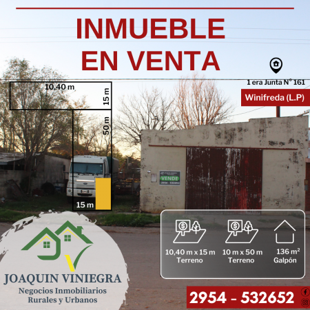 Foto Casa en Venta en Winifreda, La Pampa - U$D 35.000 - pix1191441291 - BienesOnLine
